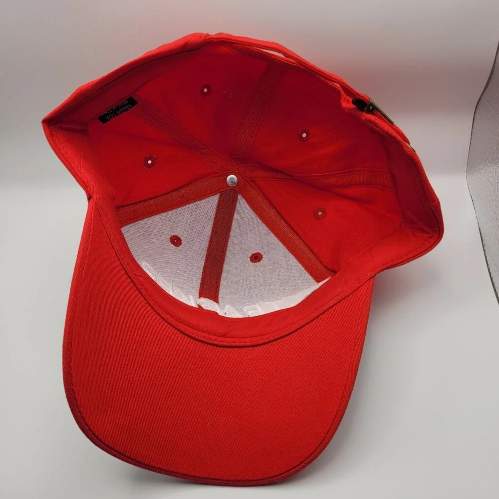 TRACKER BOATS Adjustable Hat Cap Red & Black